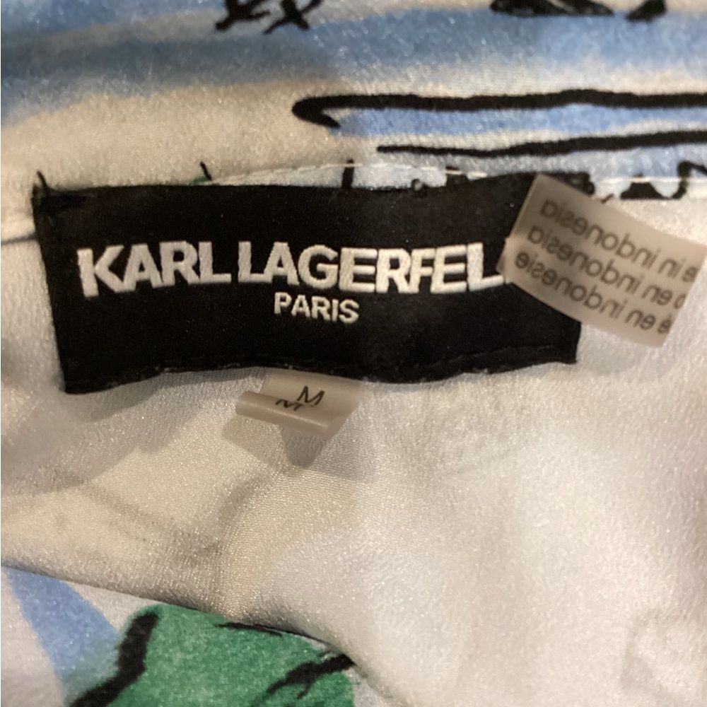 KARL LAGERFELD PARIS
Whimsical-Print Short-Sleeve Shirt M - Picture 9 of 9